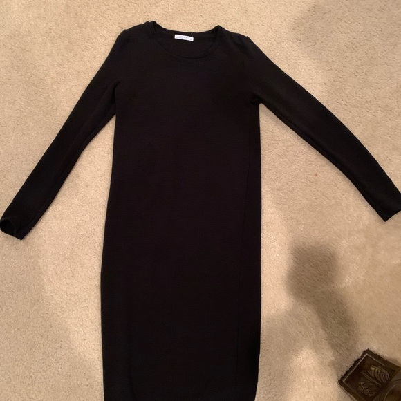 Zara long sleeve black dress M - Picture 2 of 7
